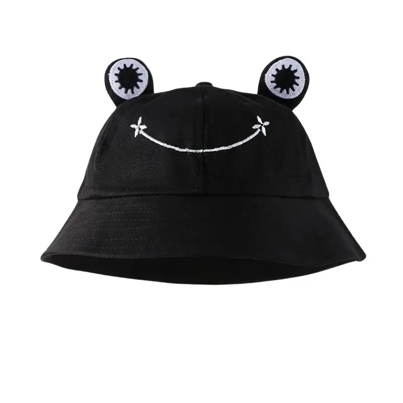 Unisex Cute Frog Style Personality Bucket Hats Fishermen Caps Outdoor Casual Cap Sunscreen Hat image 2