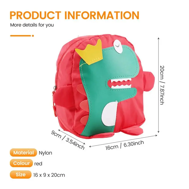 TEXU Leuke Kinderen Kleuterschool Schooltas 3D Cartoon Dinosaurus Mini Rugzak Nieuwe Baby Jongen Meisje Schooltas