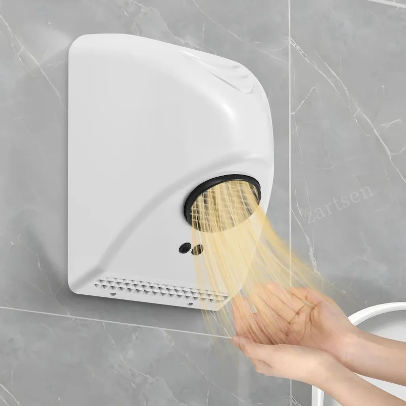 Secadores de manos eléctricos para baño comercial 600W Sensor automático sin contacto de bajo ruido tipo montado en la pared para el baño del hotel en casa