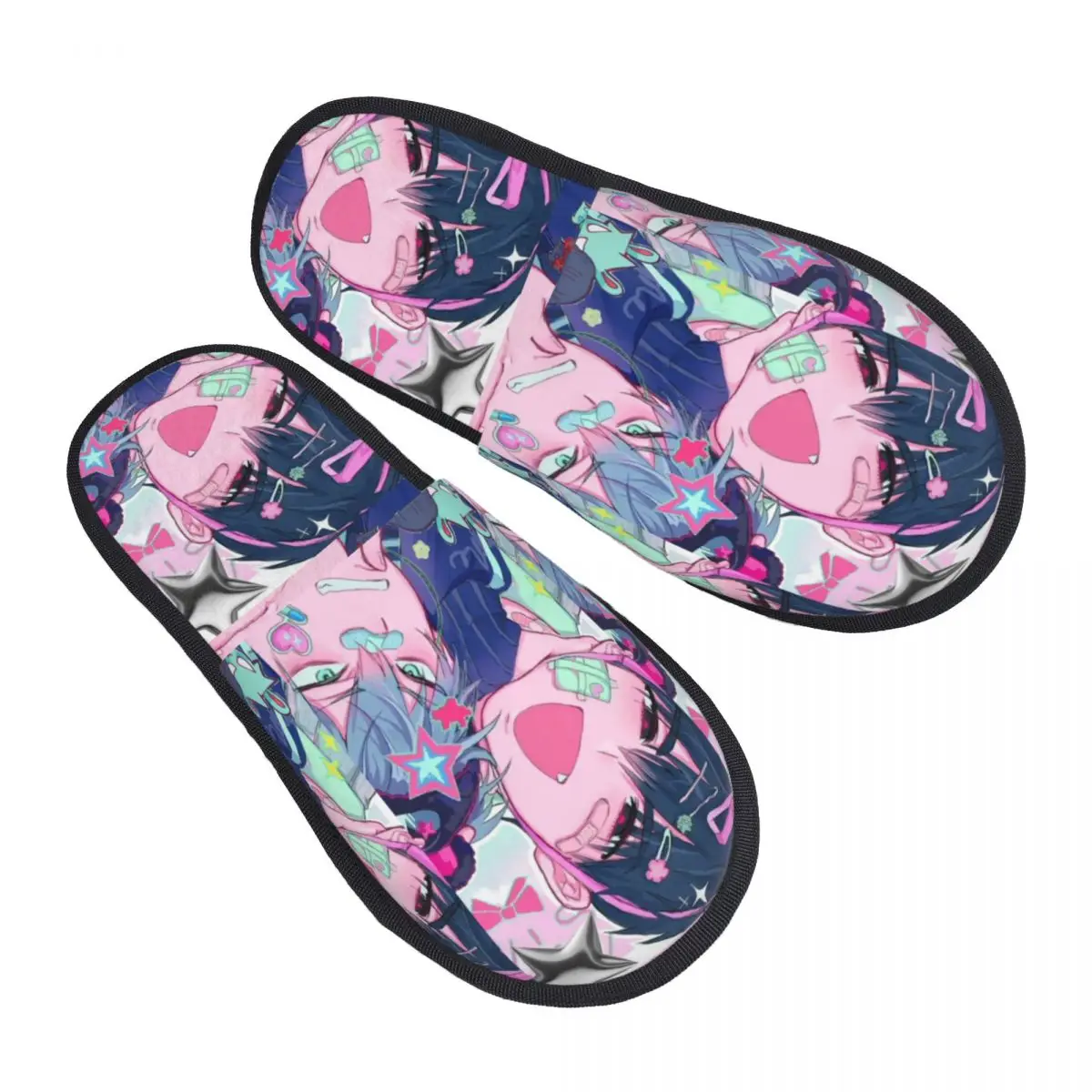 Winter Slippers Ivti Alien Stage Anime Accessories Household Fur Slippers Slides Bedroom Luka Ivan Till Cozy Non Slip Slides