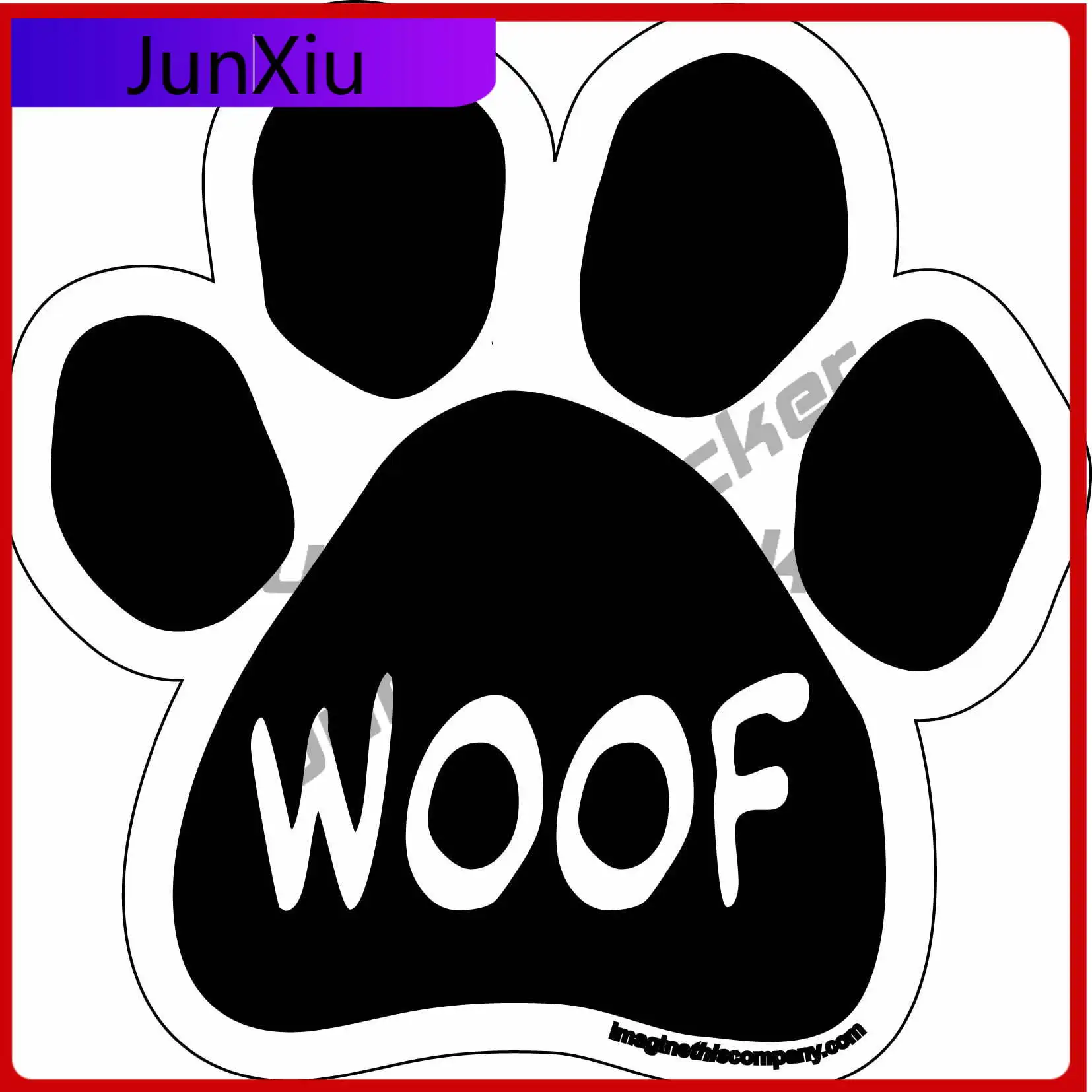 

Imagine This Paw , Cute Car Walls Window Truck Waterproof Walls Decal Decoration Retro Aesthetic Vintage Cute Retro Vintage