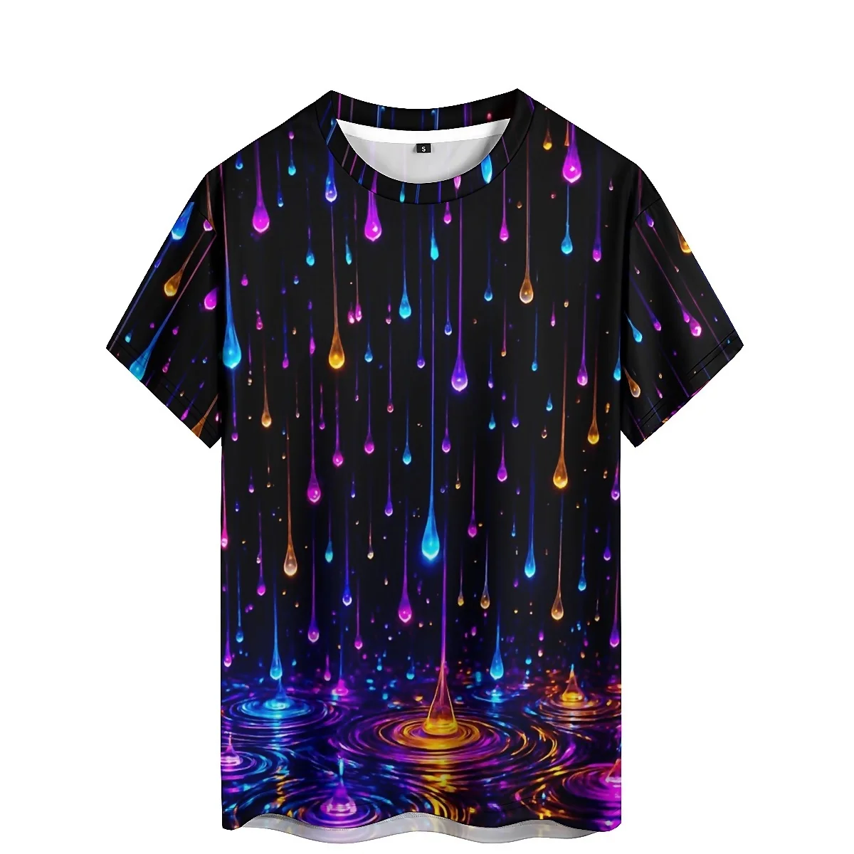 Abstract Dizzy Effect Men's 3D Printed Short-Sleeve T-Shirt - Couple Outfit 3D Top