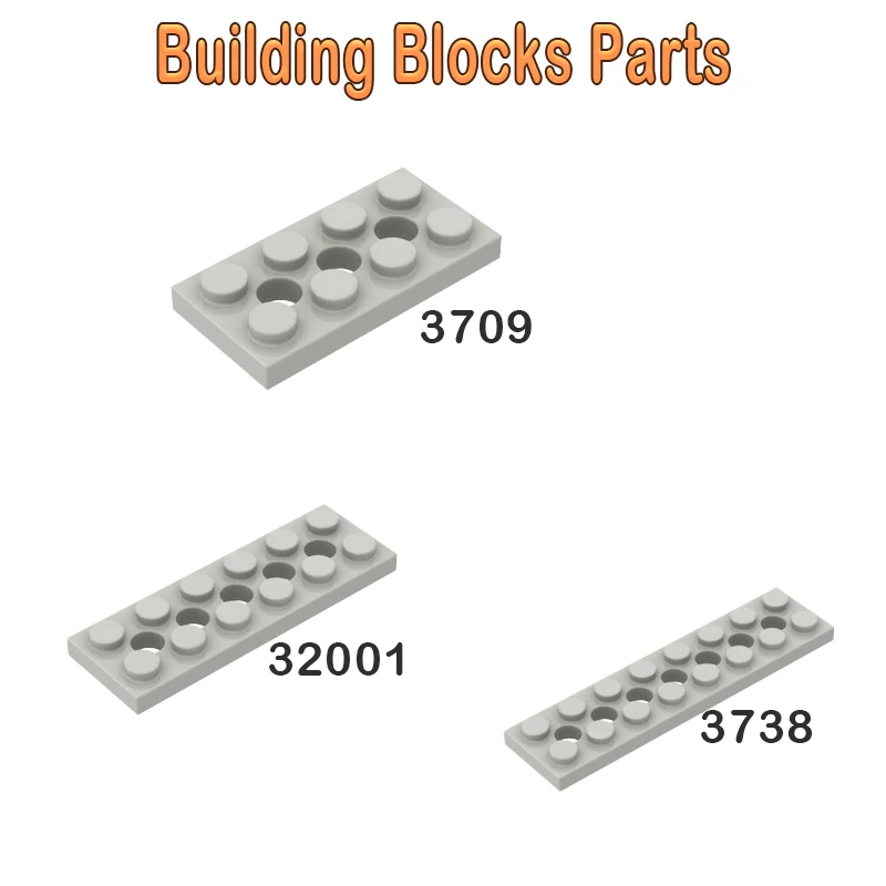 

50 г MOC Технические детали Строительные блоки Тонкие кирпичи для автомобилей DIY Аксессуары Замена совместимости 3709 3738 32001