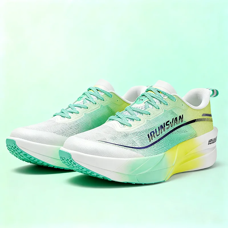 IRUNSVAN Carbon plate marathon professional test lightweight, shock-absorbing, breathable and rebounding sports shoes