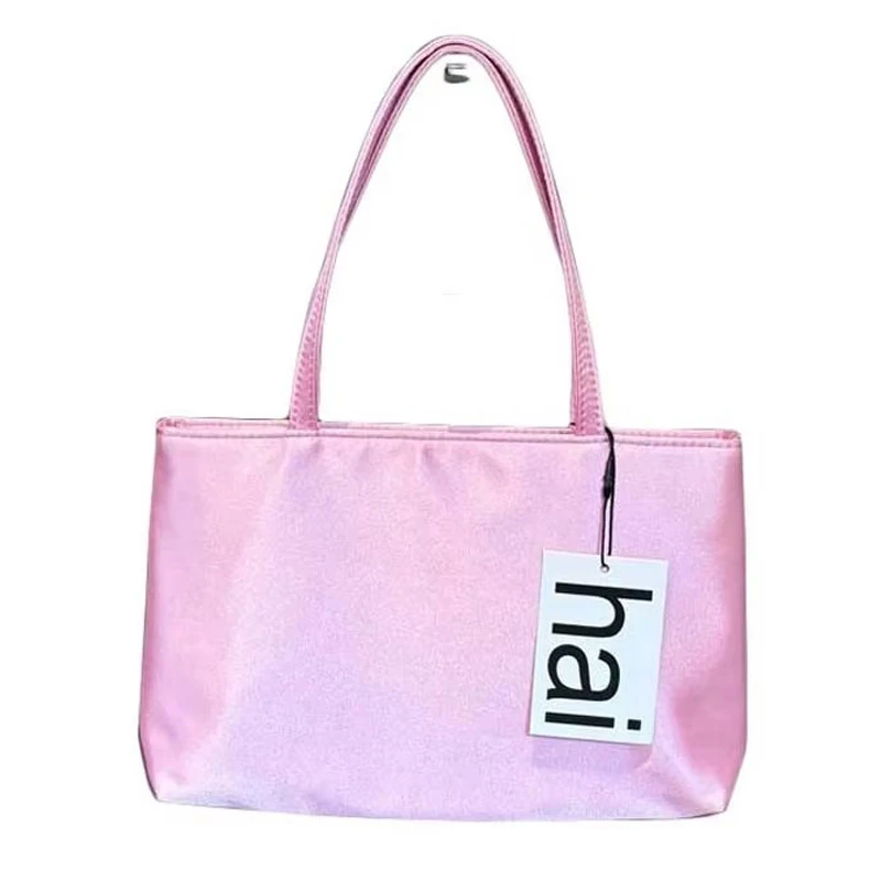 

2025 Luxury Silk Women's Shoulder Bag Square Underarm Handbag Contrasting Color Macaron Commuter Tote by Famous Brand