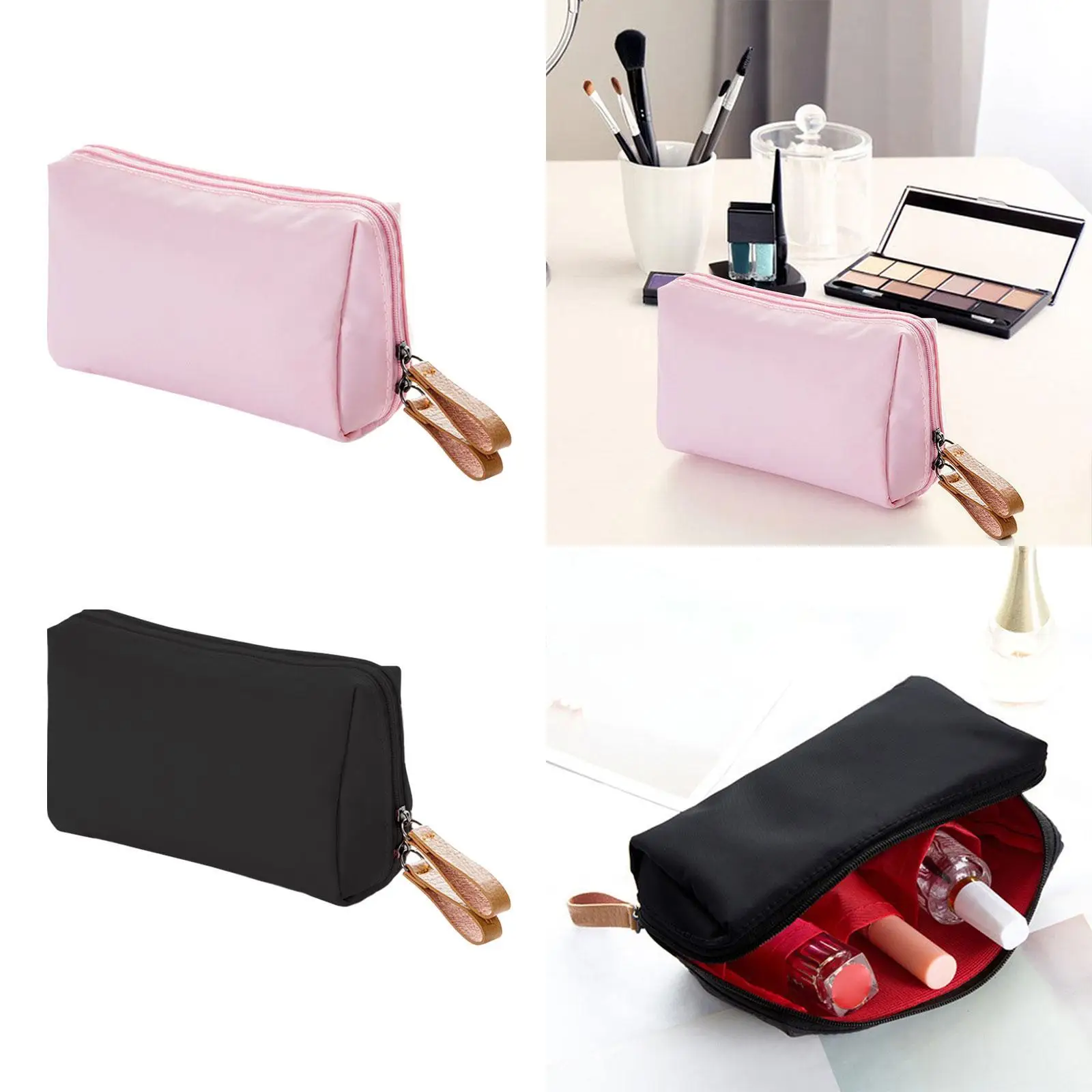 Travel Makeup Bag Handbag Multipurpose Graduation Gift Zipper Pouch Makeup Case Lightweight for Purse Cosmetic Organizer