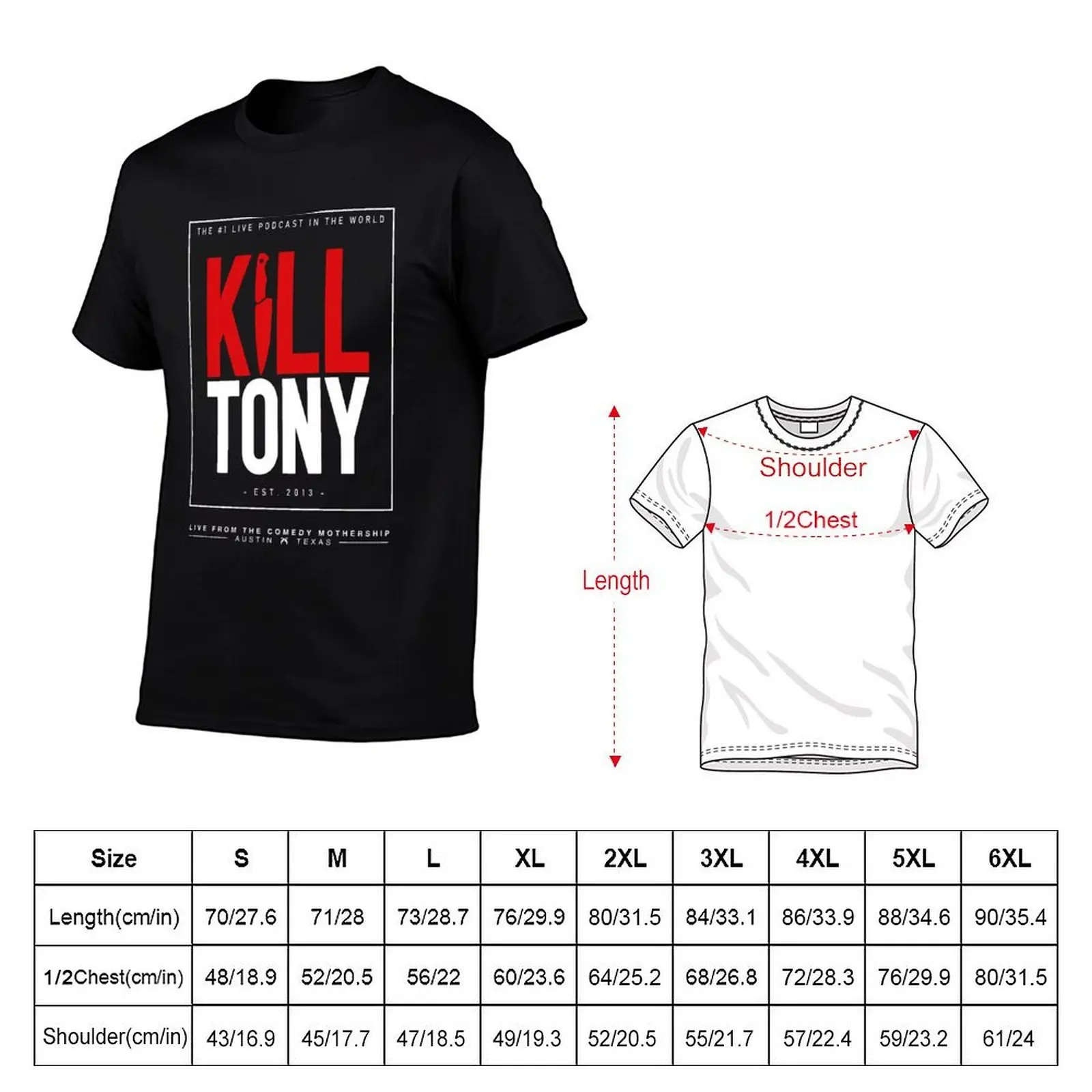 kill tony merch Kill Tony Show T-Shirt t shirt man plain t shirts for man cotton T-Shirt