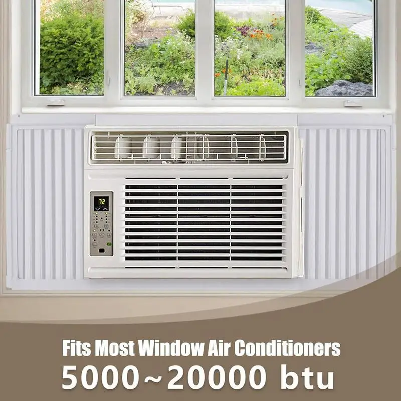 AC Accordion Filler Kit Windproof Insulation Side Panel Windproof Filler Kit Good Insulation Easy Install Energy Saving