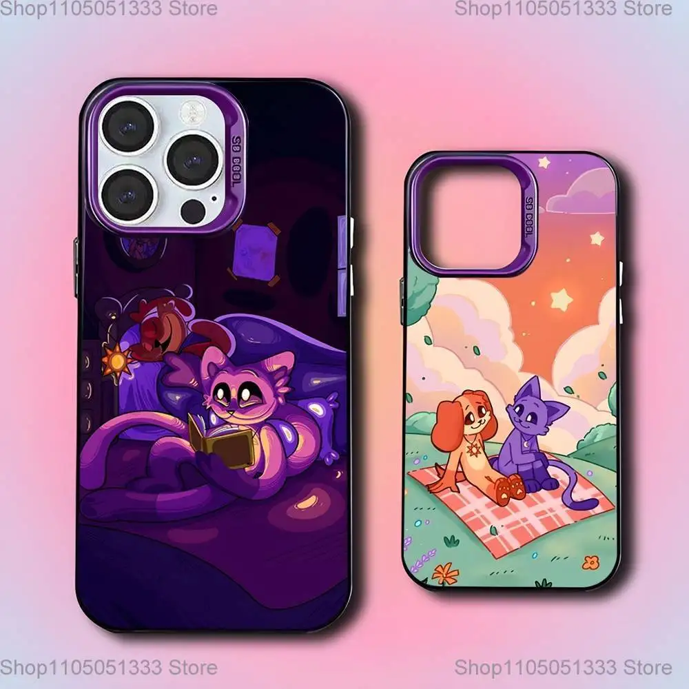 

C-Catnap and D-Dogday Phone Case For iPhone 16,15,14,13,12,11,Mini,Pro,E,SE4,XS,MAX Purple Candy Matte Cover
