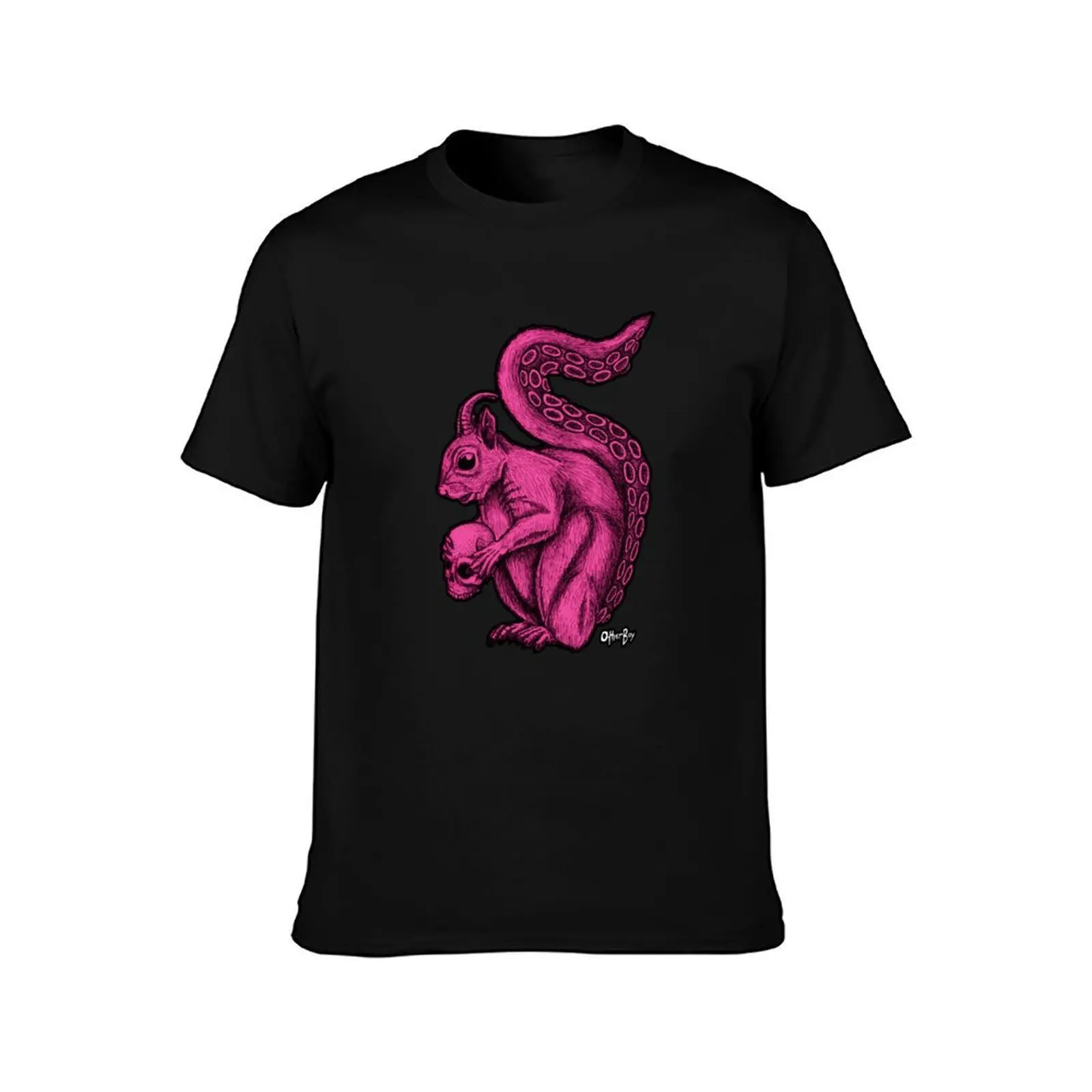 Radioactive Squirrel Apocalypse - PINK T-Shirt t shirts for man cotton soft T-Shirt