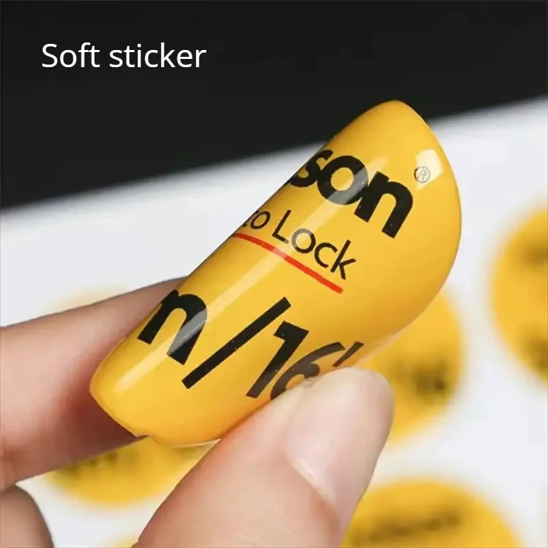 50 SZTUK Darmowe, personalizowane, wodoodporne naklejki 3D z żelem, przezroczyste, kryształowe, z żywicy epoksydowej, samoprzylepne, dowolny rozmiar — zdjęcie produktu 3