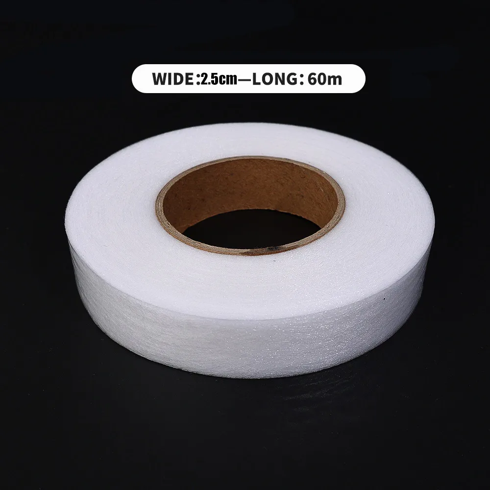 60 m Einlagen-Klebeband, doppelseitiges Vlies-Klebeband für Kleidung, Bügeln am Saum, DIY-Näh-Einlagen zum Verkürzen von Reparaturhosen