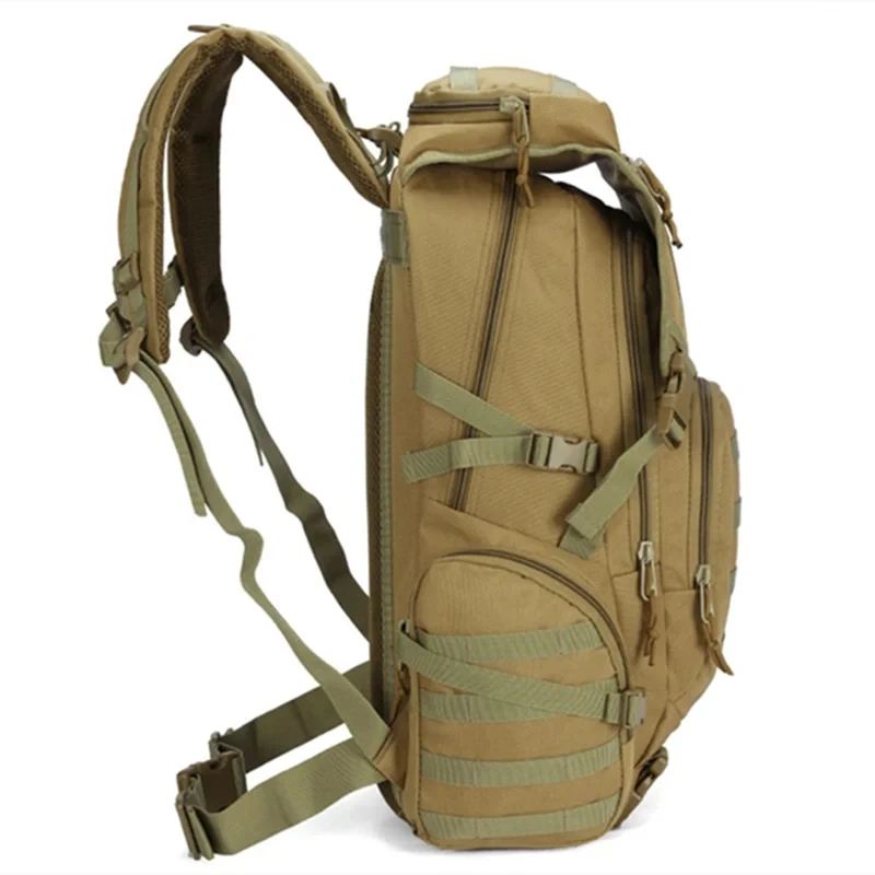 2024 New Outdoor Sports Camouflage Backpack Army Fan Mountaineering Hiking Backpack Shoulder Backpack