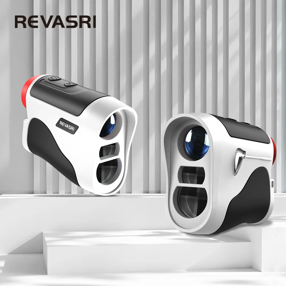 

REVASRI New 1000Yards Golf Rangefinder with Slope Switch for Golf Tournament Legal Flagpole Lock with Pulse Vibration Fast Focus