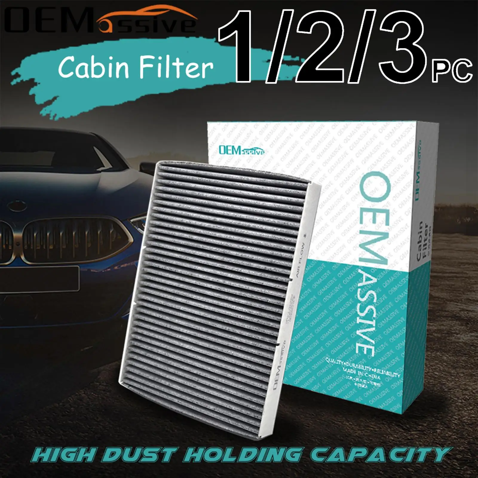 Car Pollen Cabin A/C Air Filter For Audi TT 8N 1998 - 2006 1.8 T 1781CC AJQ AUM BVP BVR AJQ APX BFV 3.2 3189CC BHE Accessories