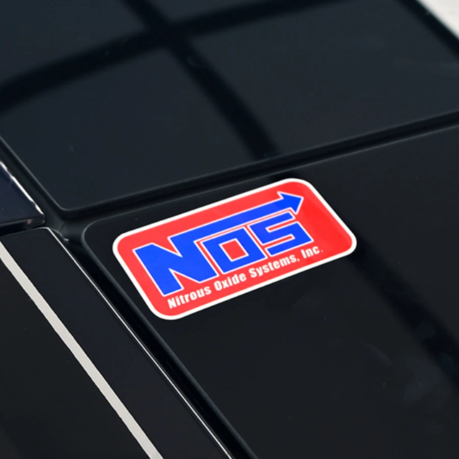 NOS Nitrous Oxide System Sticker, Waterproof Vinyl Decal for Car and Motorcycle