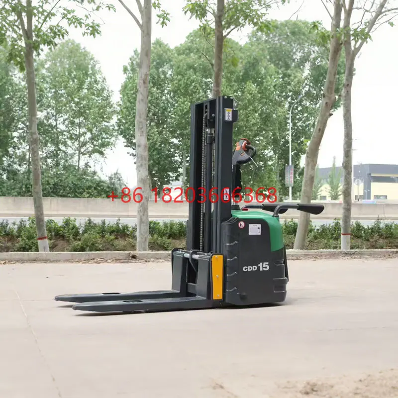 

Электрический штабелер YG на 1,5 тонны с регулируемой шириной вил – идеален для грузов разных размеров, незаменим для склада