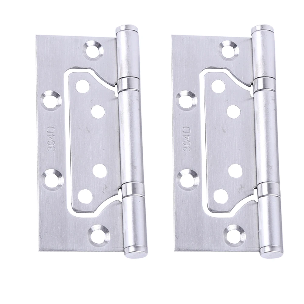

2Pcs Premium Stainless Steel Ball Bearing Hinges Silent Operation For Kitchen Furniture Installation