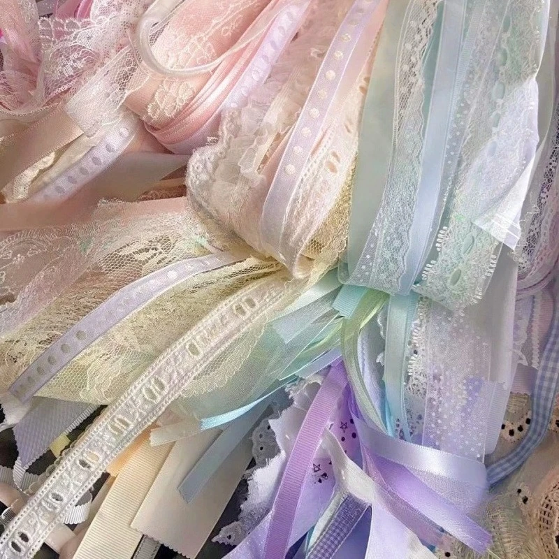 10 Yard Vintage Lace Ribbon Fabric Trim DIY Bow Knot Decoration Sewing Accessory for Gift Wrapping 0.6-5CM Wide