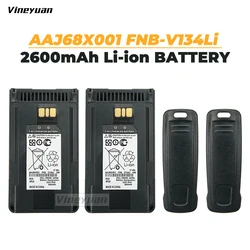 2PCS FNB-V134Li V133Li 2600mAh Replacement Battery for Vertex EVX-231 EVX-230 EVX-261 VX-451 EVX-530 Radio with Belt Clip
