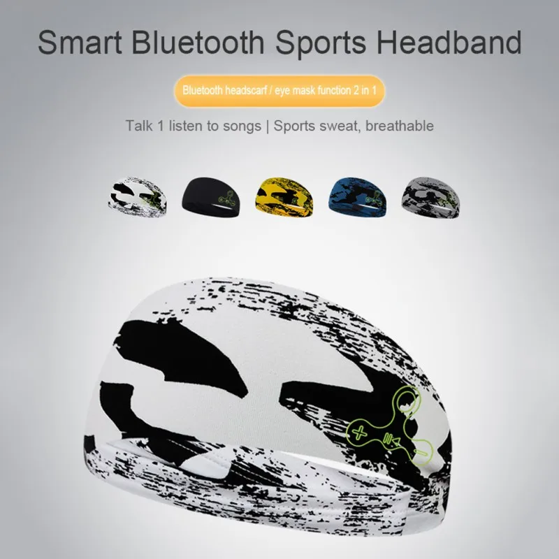 Soft Stereo Music Sports Headband Wireless Bluetooth-compatible Earphone Travel Goggles Headphone Yoga Running Sleeping Earphone