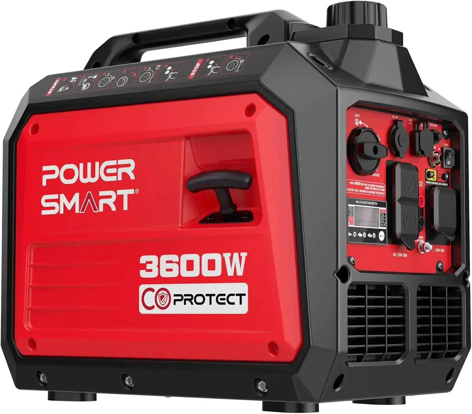 

3600-Watt Portable Inverter Generator with CO Protect, Quiet, 30A for RV,