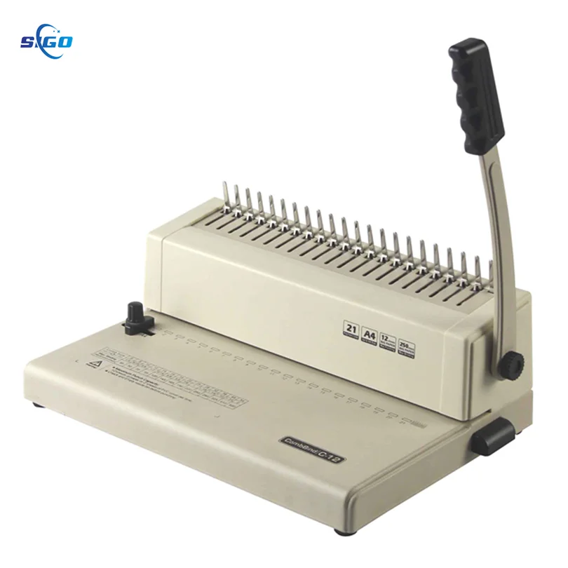 Easy For Bind Heavy Duty 25 Sheets Manual Punch Plastic Comb Binding Machine SG-C25A