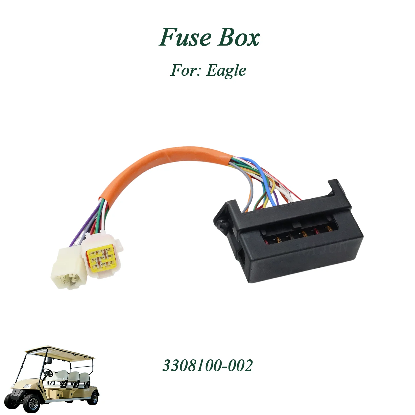 3308100-002 Electric golf cart Eagle Classic Golf Cart Fuse Box 3308100-002 Electric Vehicle Fuse Holder Replacement Accessory