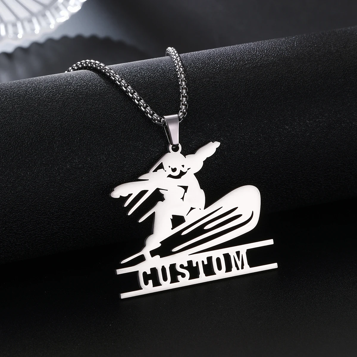 

Custom Name Necklace Personalized Silver Chain Stainless Steel Necklace For Women Man Customized Jewelry for Men Birthday Gift