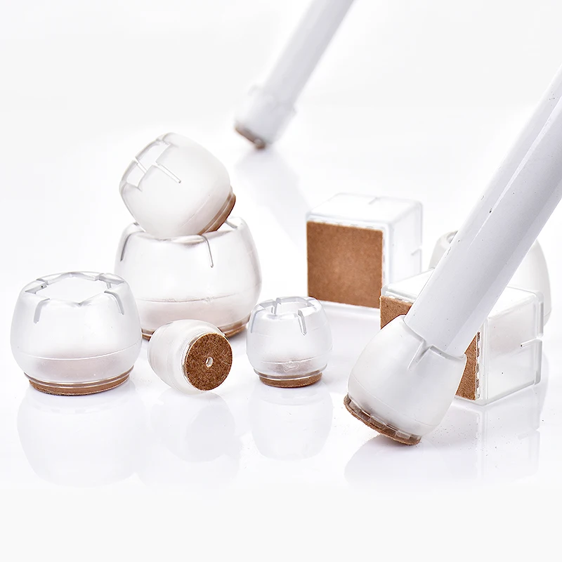 16 Pcs/set Kursi Leg Caps Kursi Pelindung Kaki Covers Furniture Kaki Meja Meliputi Putaran Bawah Lingkaran untuk Putaran Rectangular Square