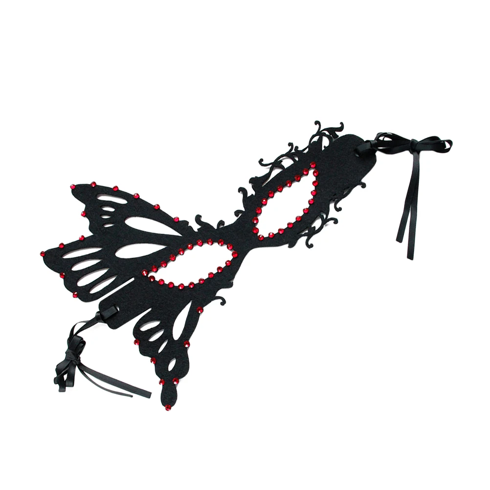 

Butterfly Mask Masquerade Masks Women Rhinestones Half Face Halloween Party Accessories Elegant Design Stage Performance Festive