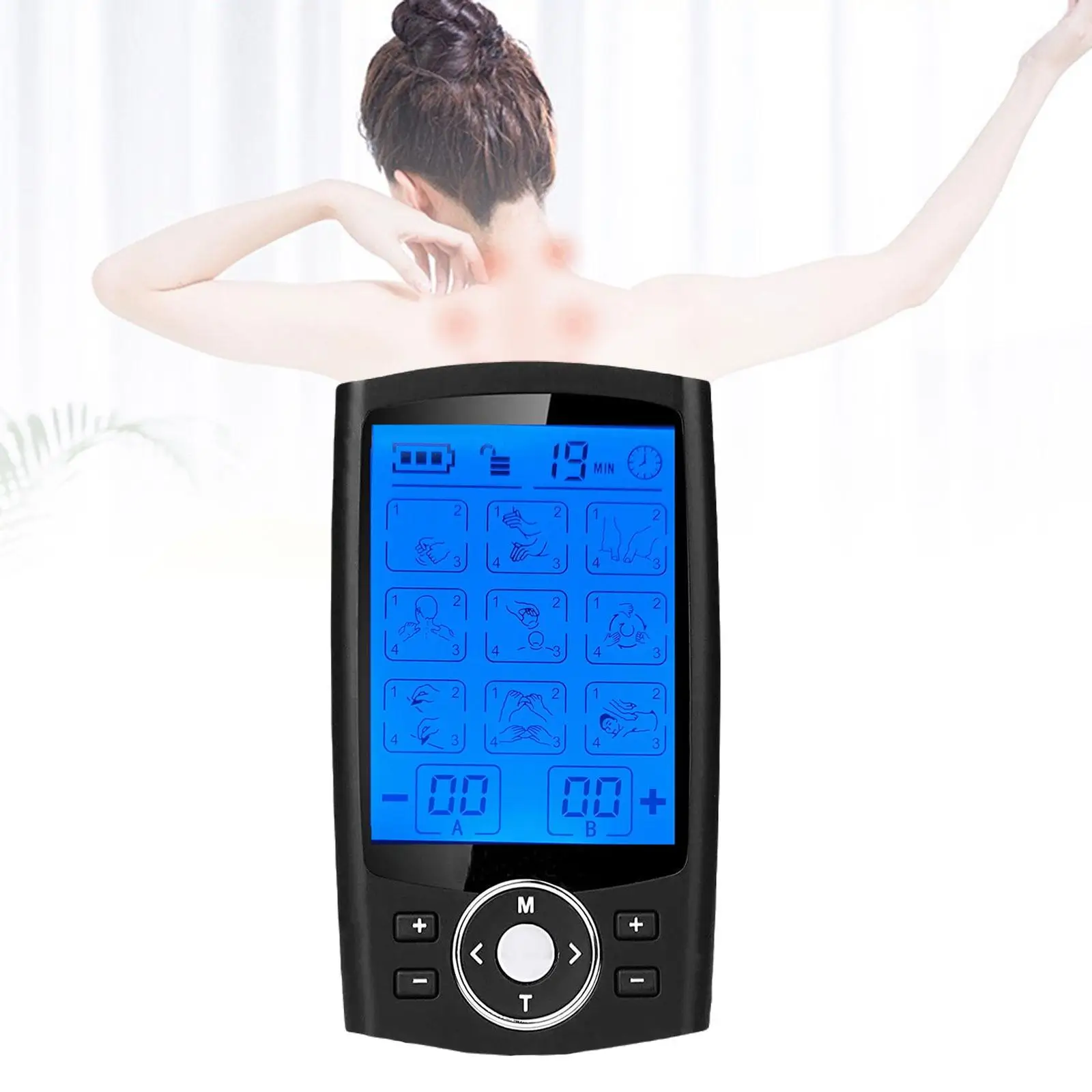 Electronic Massager Machine Back Fatigue Relief Physical Multi Mode Device