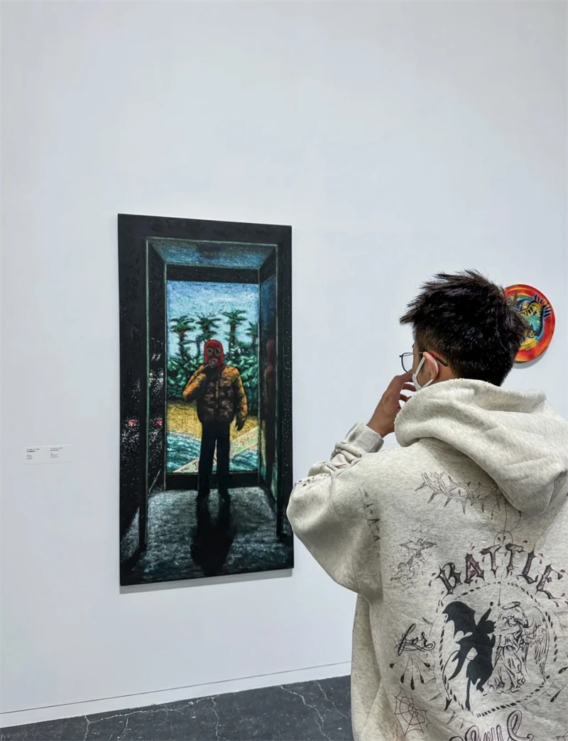 New Vintage High-quality Hand-painted Graffiti Printed Washed Fleece Hoodie High Street Casual Loose Cotton Japanese Trendy Men