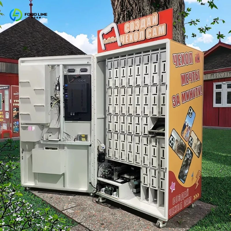Phone Cases Vending Machine - เครื่องพิมพ์เคสมือถืออัตโนมัติ DIY อัจฉริยะ ปี 2026 สำหรับซุปเปอร์มาร์เก็ต