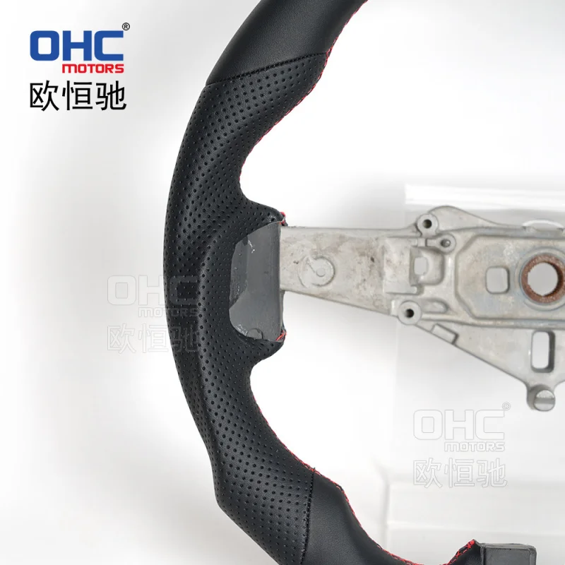 For JEEP Wrangler15 models of American  modified and upgraded sports flat-bottom full-leather off-road vehicle steering