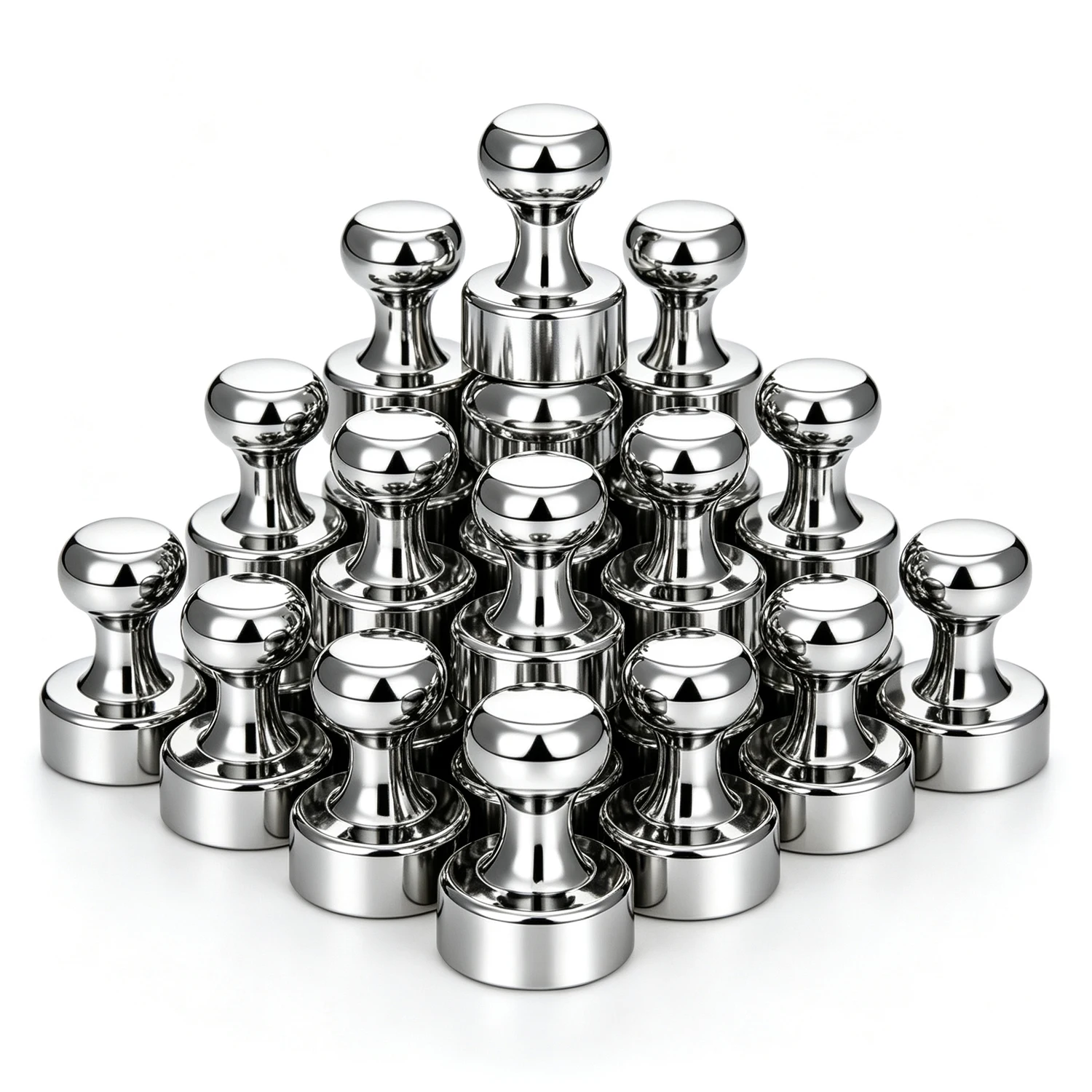12/24PCs N52 Super Strong Neodymium Magnet Magnetic Pushpins Sucker Thumbtack Steel Magnet Push Pin for Refrigerator Whiteboard