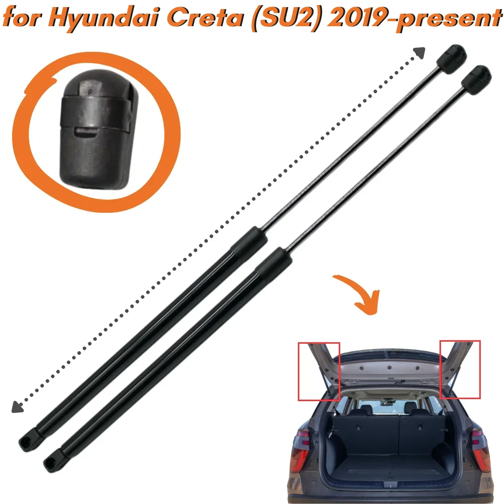 

Qty(2) Trunk Struts for Hyundai Creta (SU2) 2019-present SUV 470MM Rear Tailgate Boot Lift Supports Gas Springs Shock Absorbers