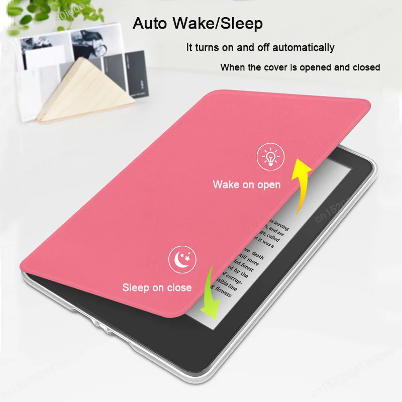 Handle Acrylic Case For Kindle Paperwhite 12 12th Generation 2024 Colorsoft 7 Inch SA569P SA568B Protective Shell Cover Pouch