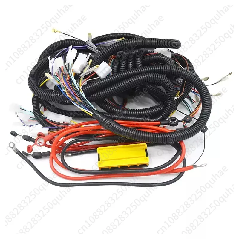 Electric Tricycle Line Assembly Vehicle Large Line National Standard Copper Core 6 Flat Harness Assembly Passenger Truck