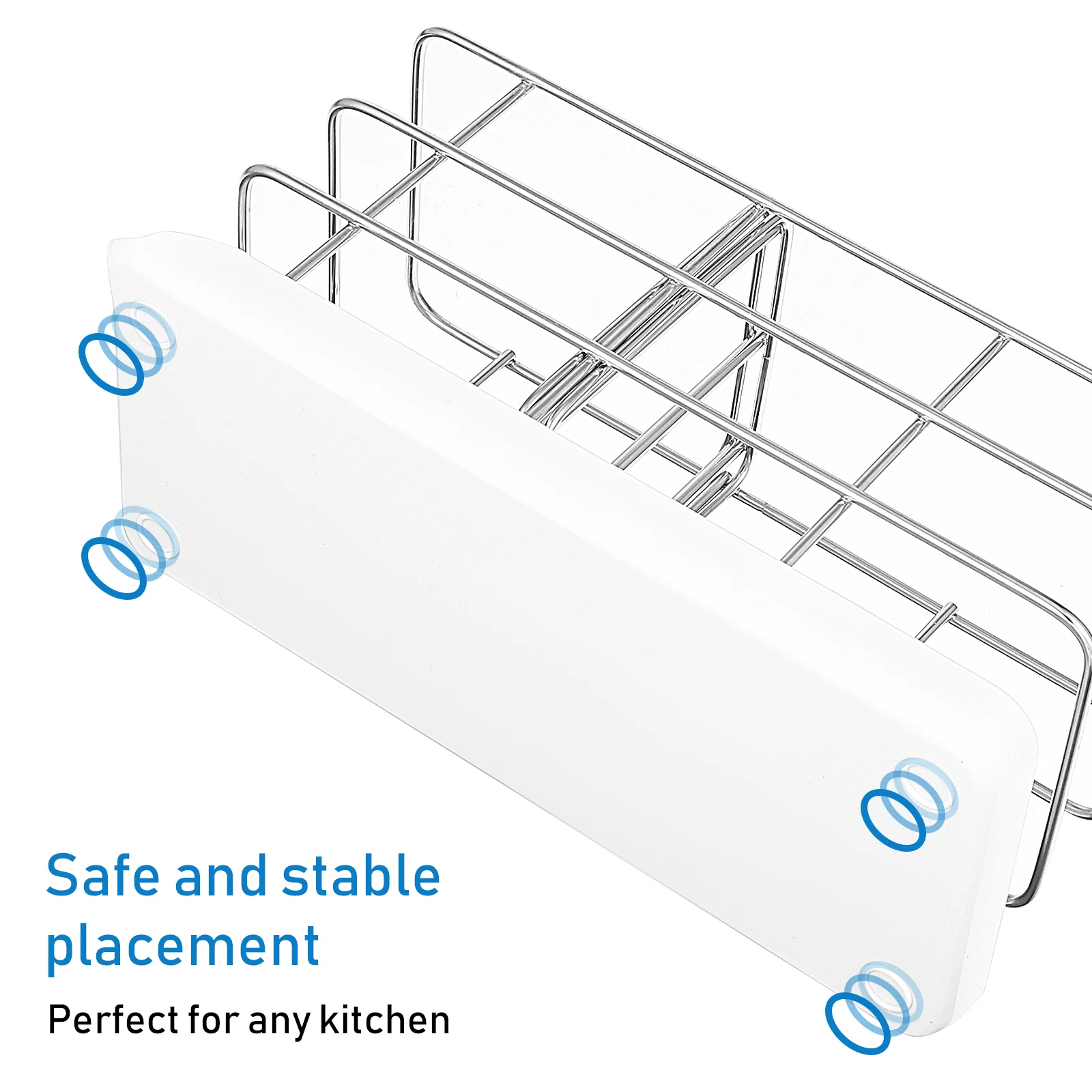 

Kitchen Sponge Holder Tray Stainless Steel Sink Organizer Drainer Rack Multifunctional Sponge Drying Rack Kitchen Sink Bracket