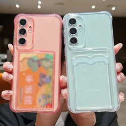 Case For Samsung Galaxy S26 S25 S23 S22 S24 Ultra S21 Plus S25 FE A37 A17 A56 A55 A36 A54 A35 A15 A16 Card Bag Clear Phone Cover
