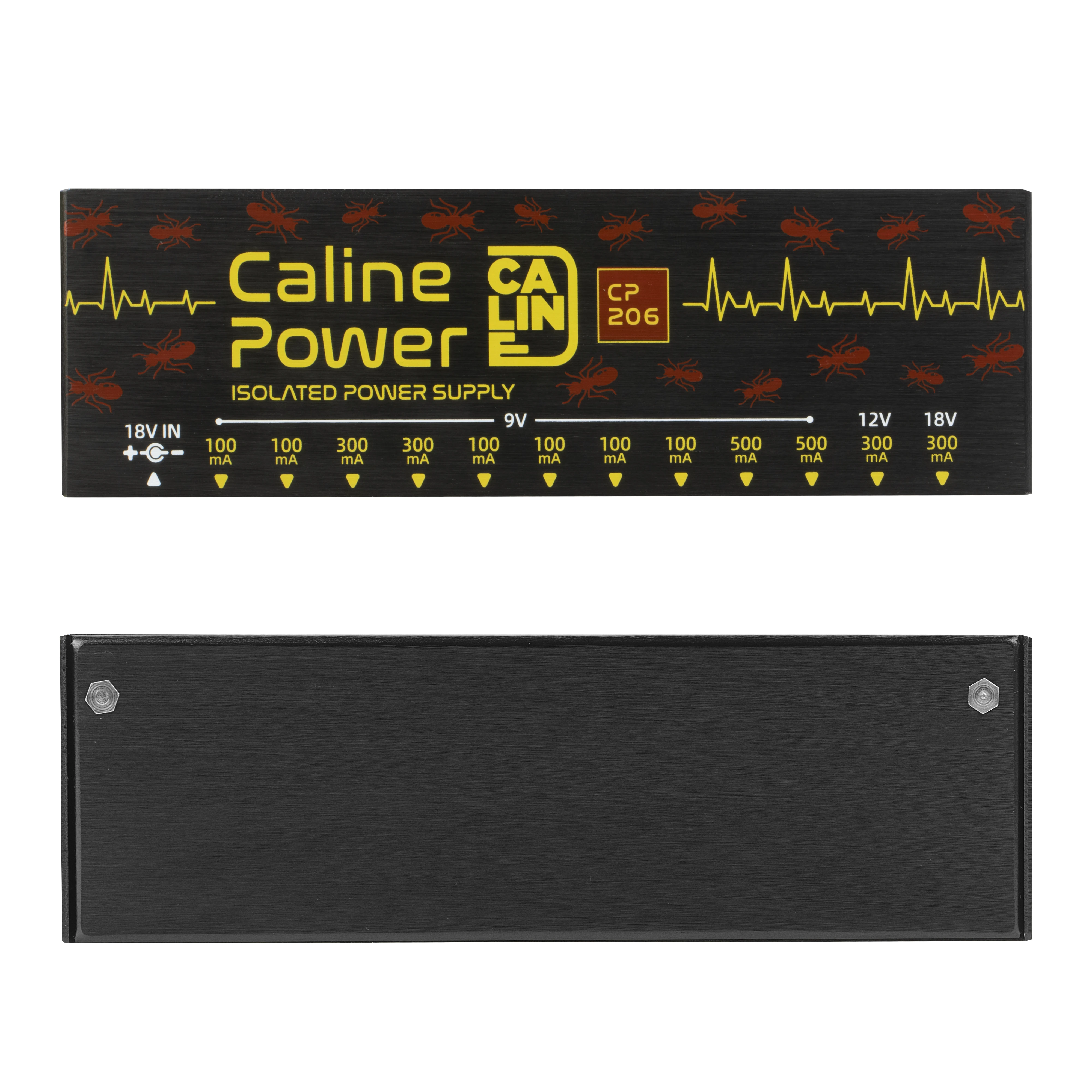 Guitar Effect Pedal Caline Cp-206 Supply 12 Isolated Output Tuner Short Circuit Power Supply Pedals Synthesizer Sound Mixer