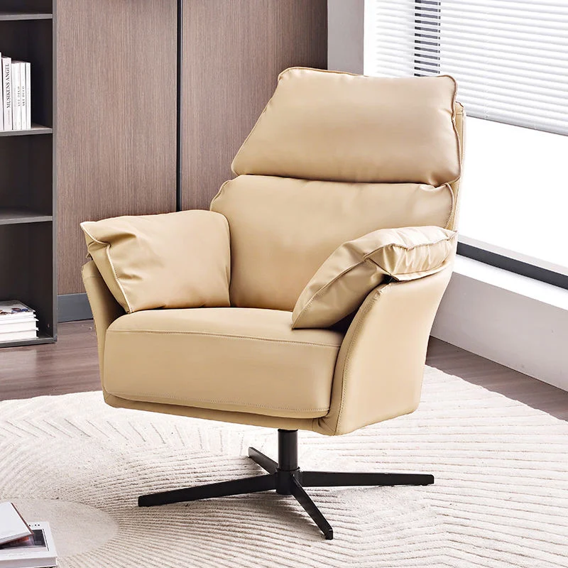 //Modern Luxury Rotating Single Sofa Chair Lounge Lazy Lounger With Sensory Cushion For Living Room Bedroom Furniture Design