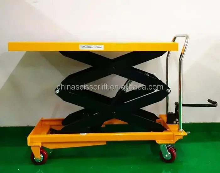 Optional Handling Transporting Hand Lift Trolley with Large Loading Quantity