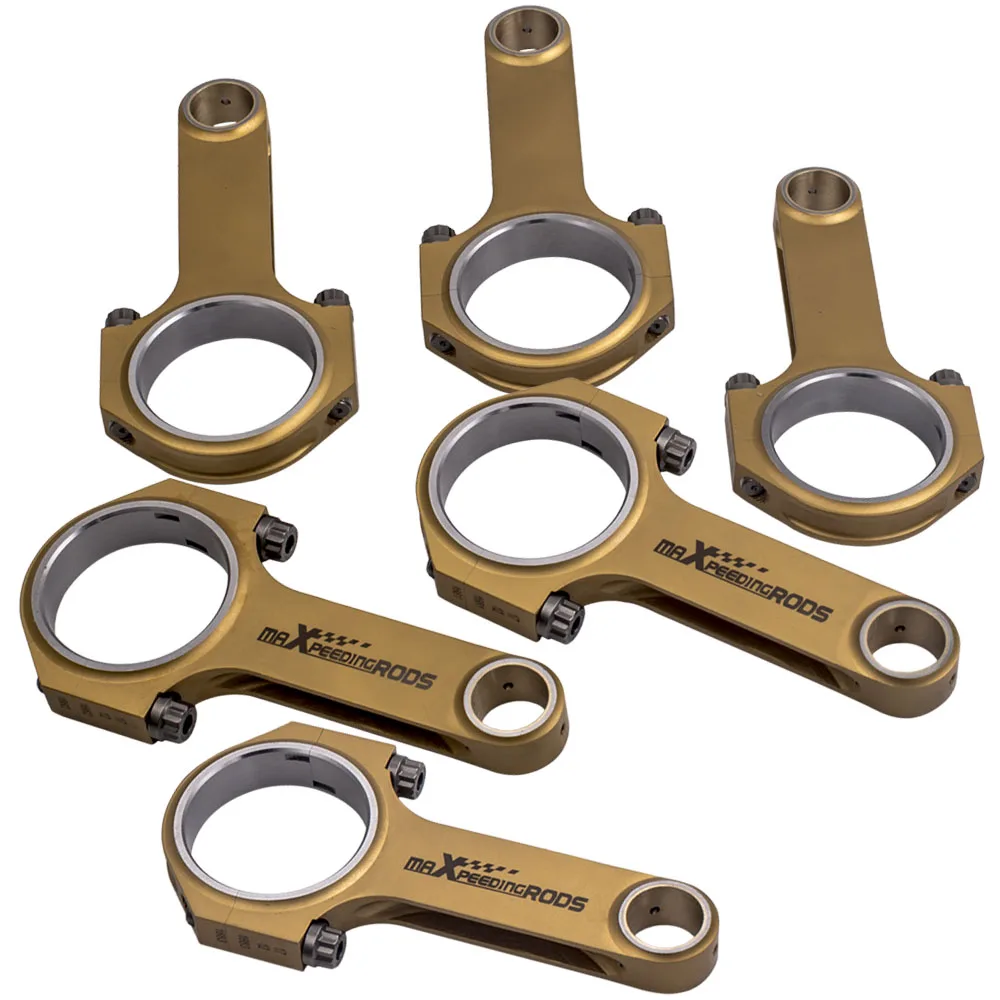 MaXpeedingrods New Titanizing Connecting Rods For Porsche 993 996 GT2 Turbo Conrod 127mm ARP 2000 Bolts HP800