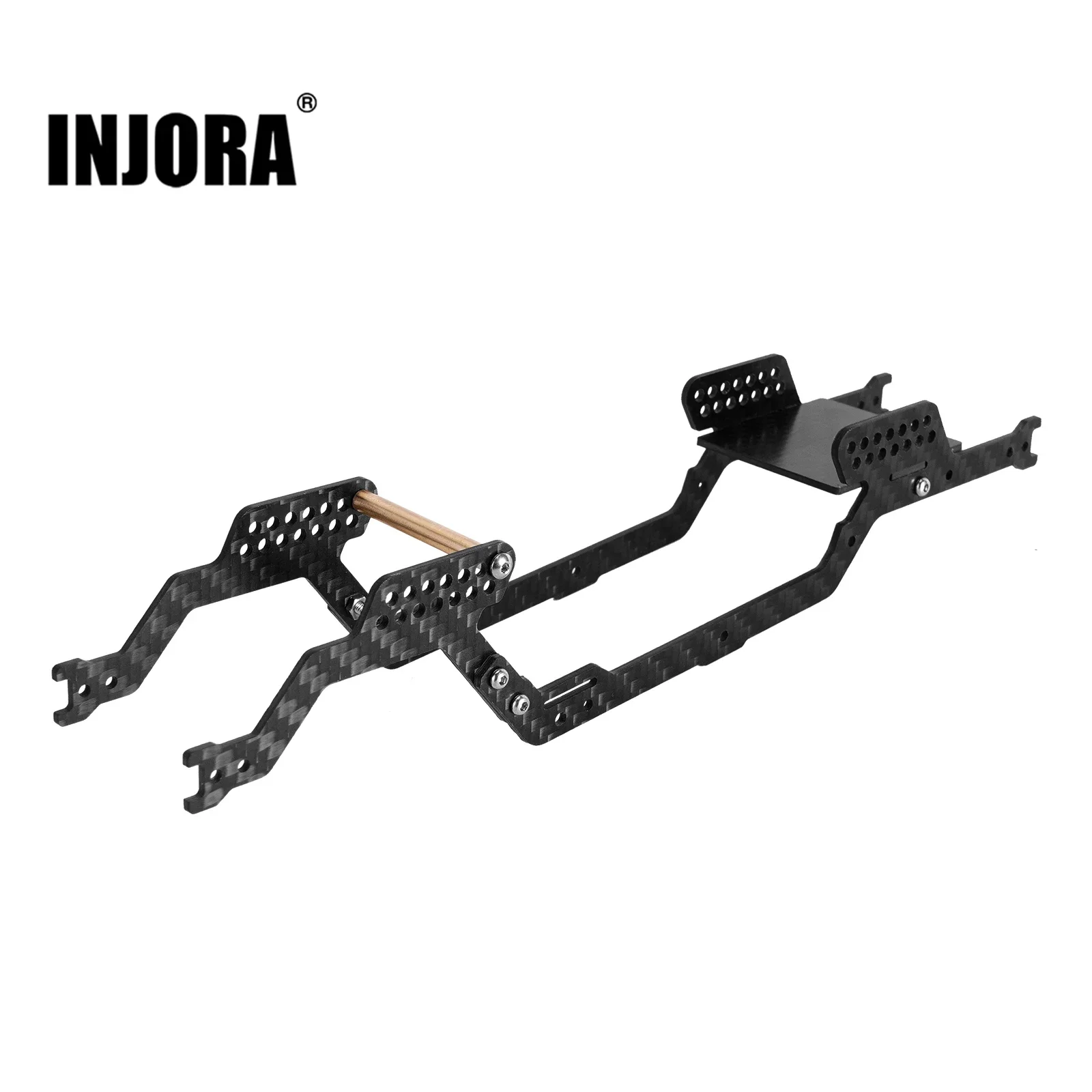 

INJORA LCG Carbon Fiber Chassis Kit Frame Girder for 1/18 RC Crawler Car TRX4M Upgrade (4M-32 4M-38)