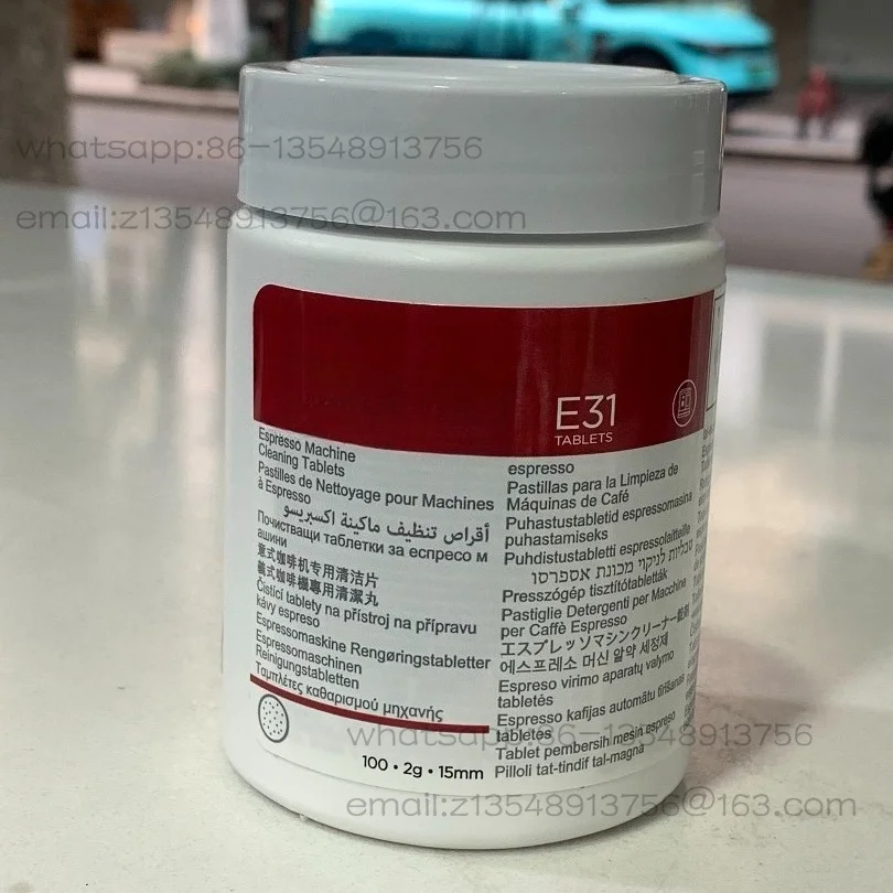 E31 coffee machine cleaning tablets, automatic brewer descaling cleaning tablets 2g, 100 tablets in total each