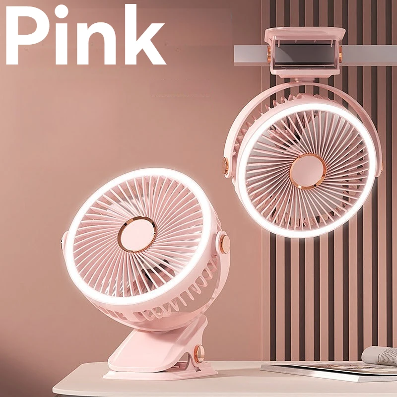 مروحة صامتة بمشبك مكتبي، تعديل متعدد الزوايا، تدفق هواء قوي، تعمل بمنفذ USB، أداة رائعة أساسية للمكتب والمنزل والدراسة