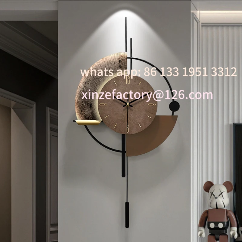 

Customizable Living Room Wall Clock Modern Luxury Bedroom Clocks Interior Stylish Elegant Clock Nordic Large Wall Watch