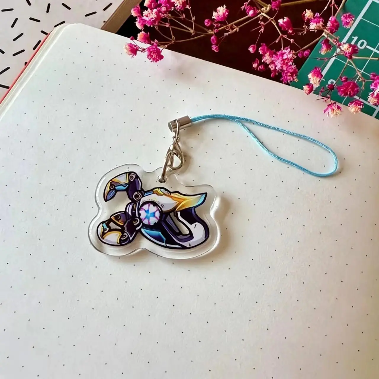 Overwatch 2 phone charms  OW2 acrylic charms   DVA  Mercy  Sombra   Kiriko  Symmetra  Juno  Overwatch Keychains - Gaming gifts view 4